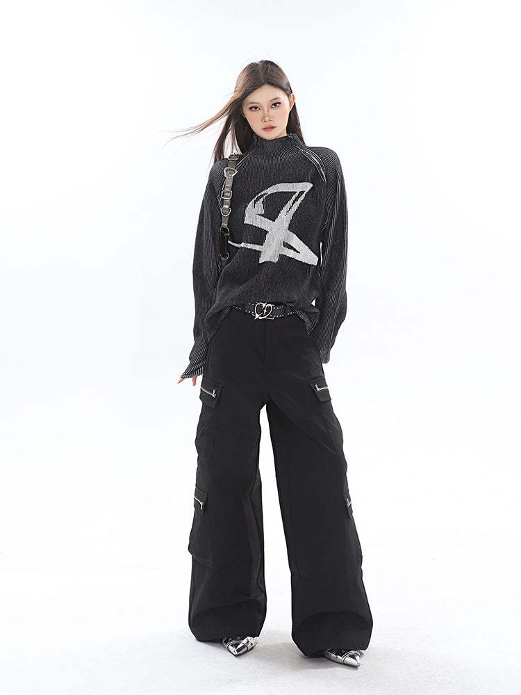 【23s September.】Casual Straight Cargo Pants-IYAMIUIO