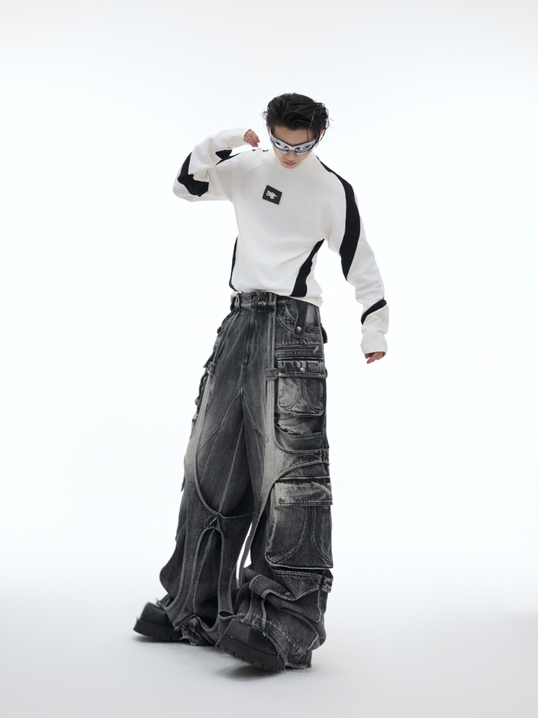 【24s Oct.】Contrast Color Half Turtleneck Slim Fit Bottoming Shirt-IYAMIUIO