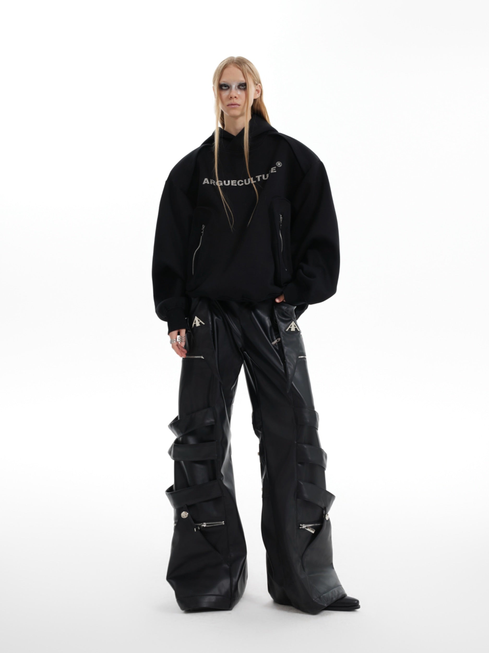 【24s Oct.】Simple Pocket Padded Shoulder Hoodie-IYAMIUIO