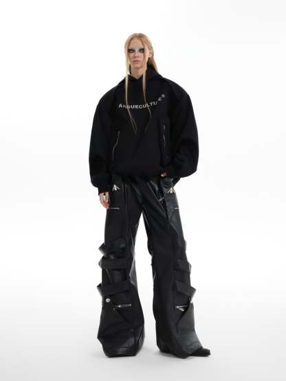 【24s Oct.】Simple Pocket Padded Shoulder Hoodie-IYAMIUIO