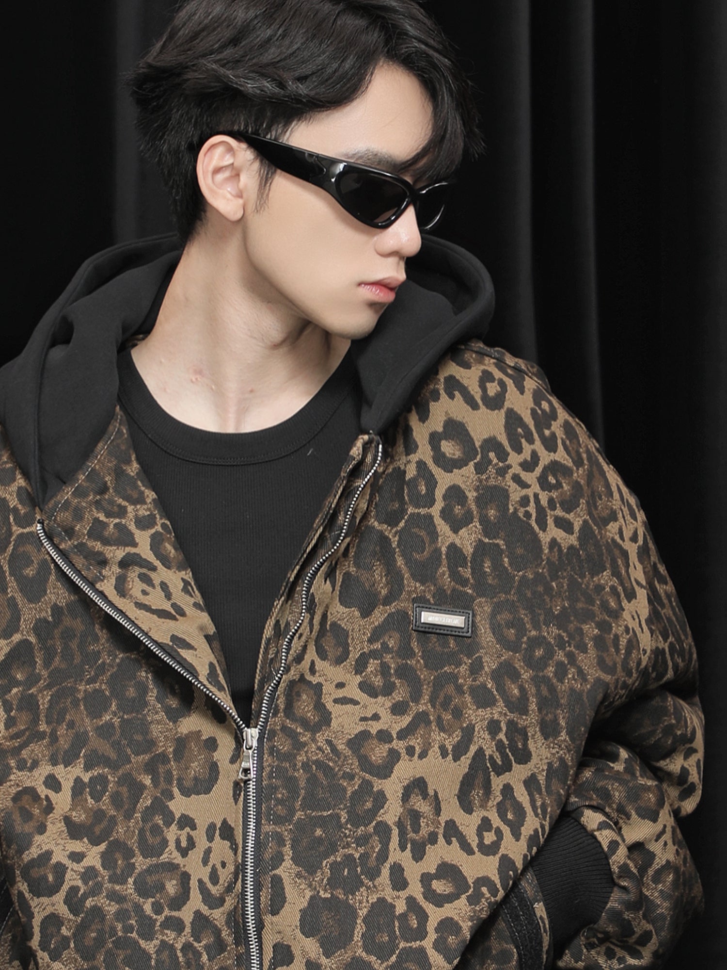 【24s January.】Retro Leopard Print Cotton Jacket-IYAMIUIO