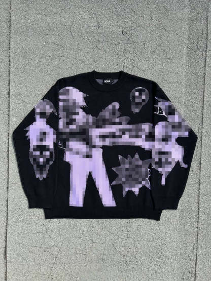 "Weapon Partners" Knit Black-IYAMIUIO