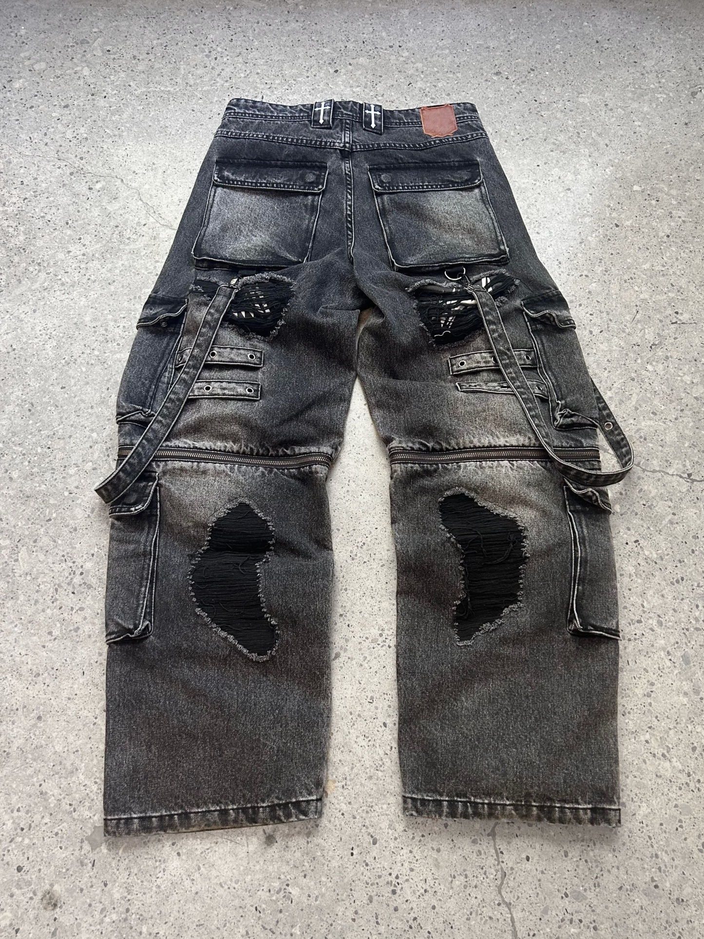 "Maria Wall" Cargo Pants-IYAMIUIO