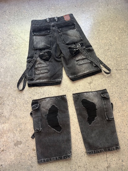 "Maria Wall" Cargo Pants-IYAMIUIO