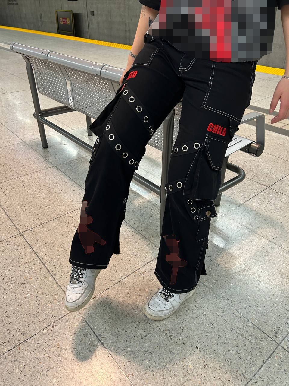 "Cursed Energy" Cargo Pants-IYAMIUIO