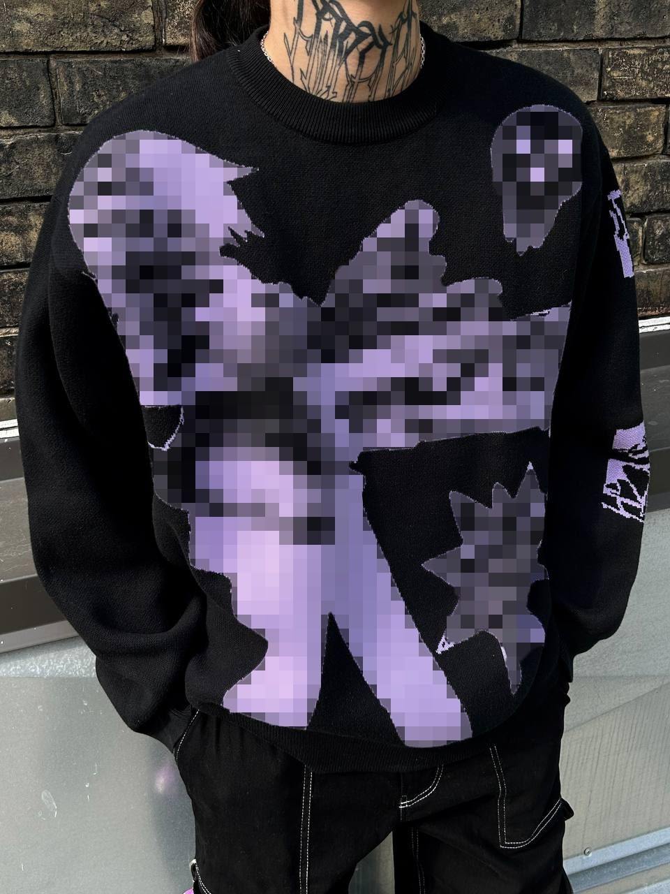 "Weapon Partners" Knit Black-IYAMIUIO