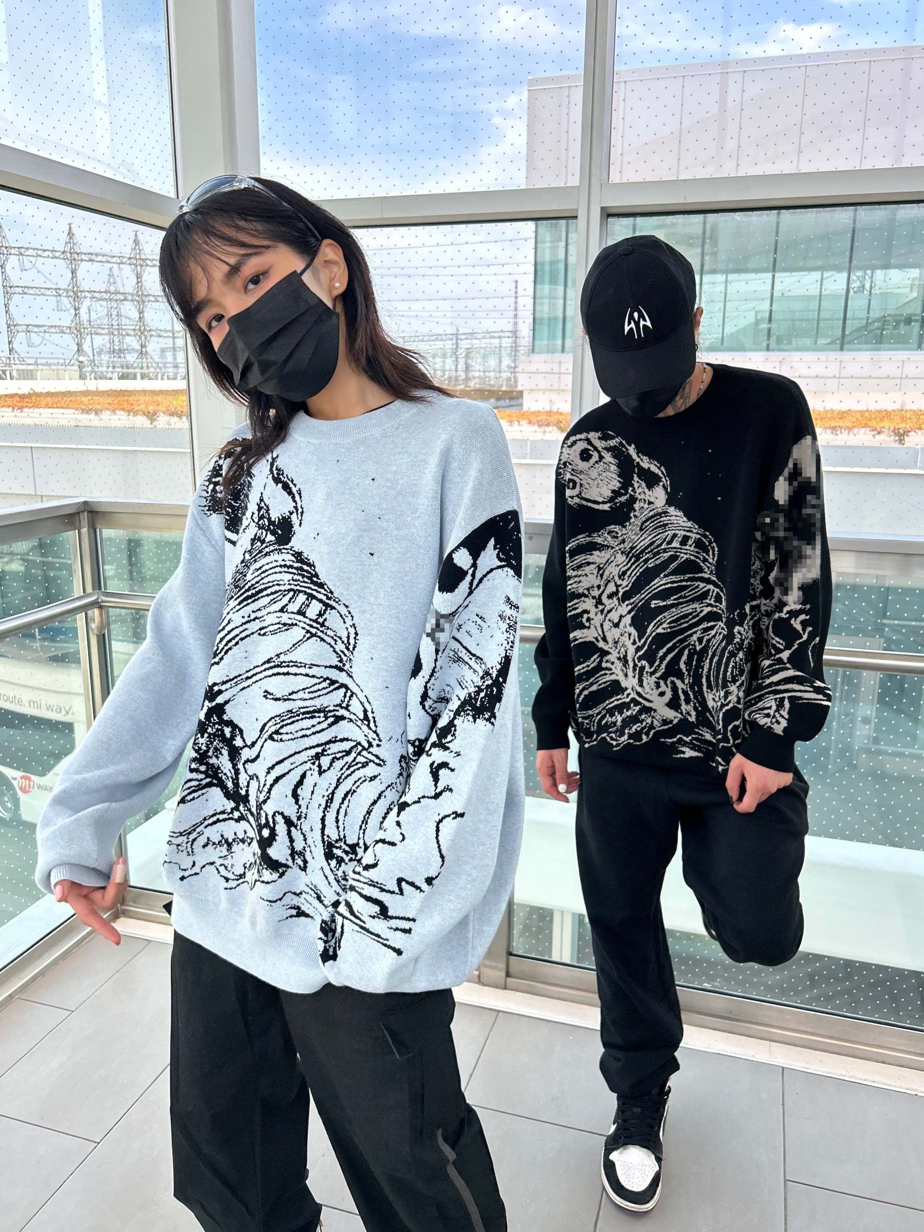 "Rumbling" Knit Gray-IYAMIUIO