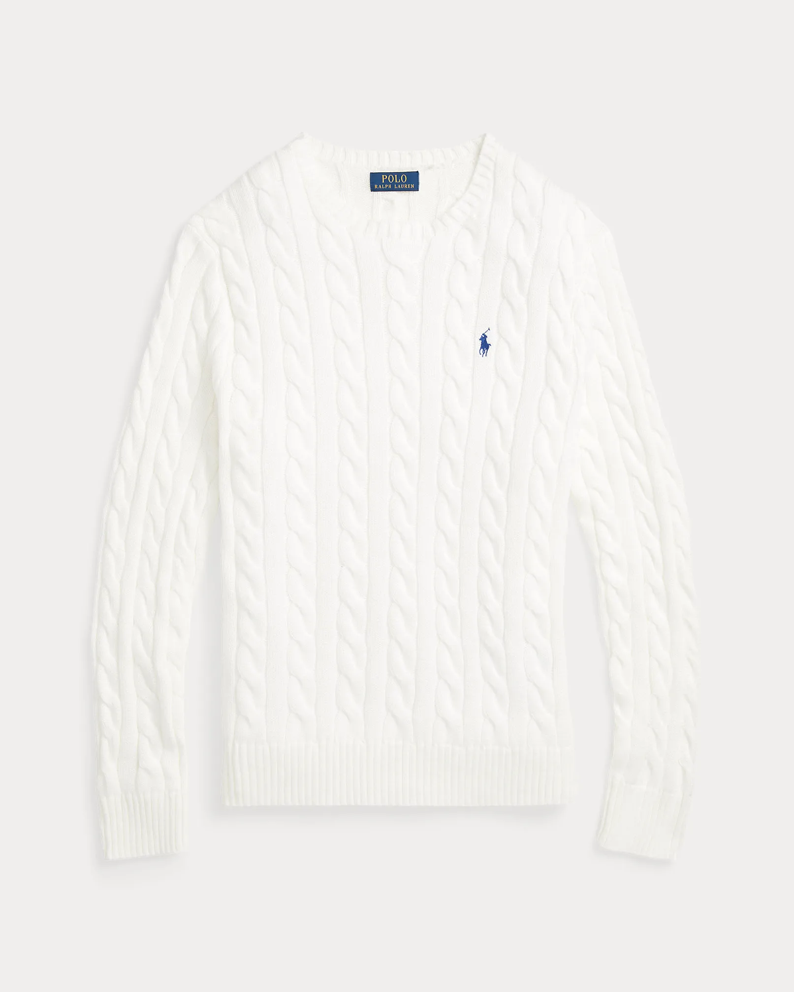 Cable-knit cotton sweater