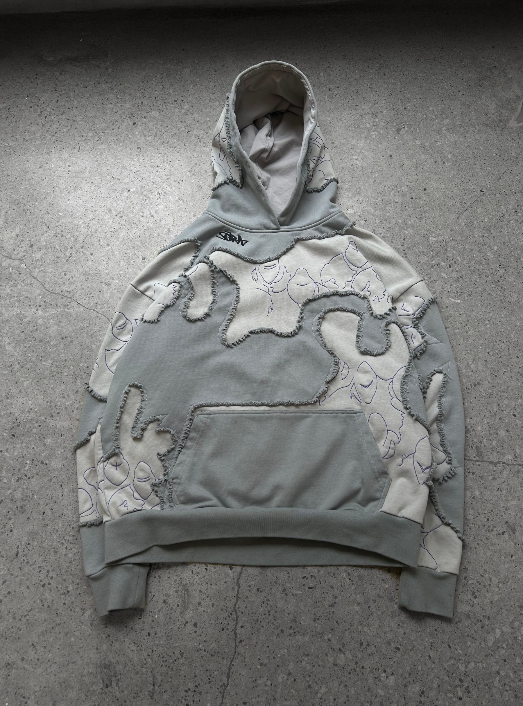 "LEVEL UP" Hoodie Grey-IYAMIUIO
