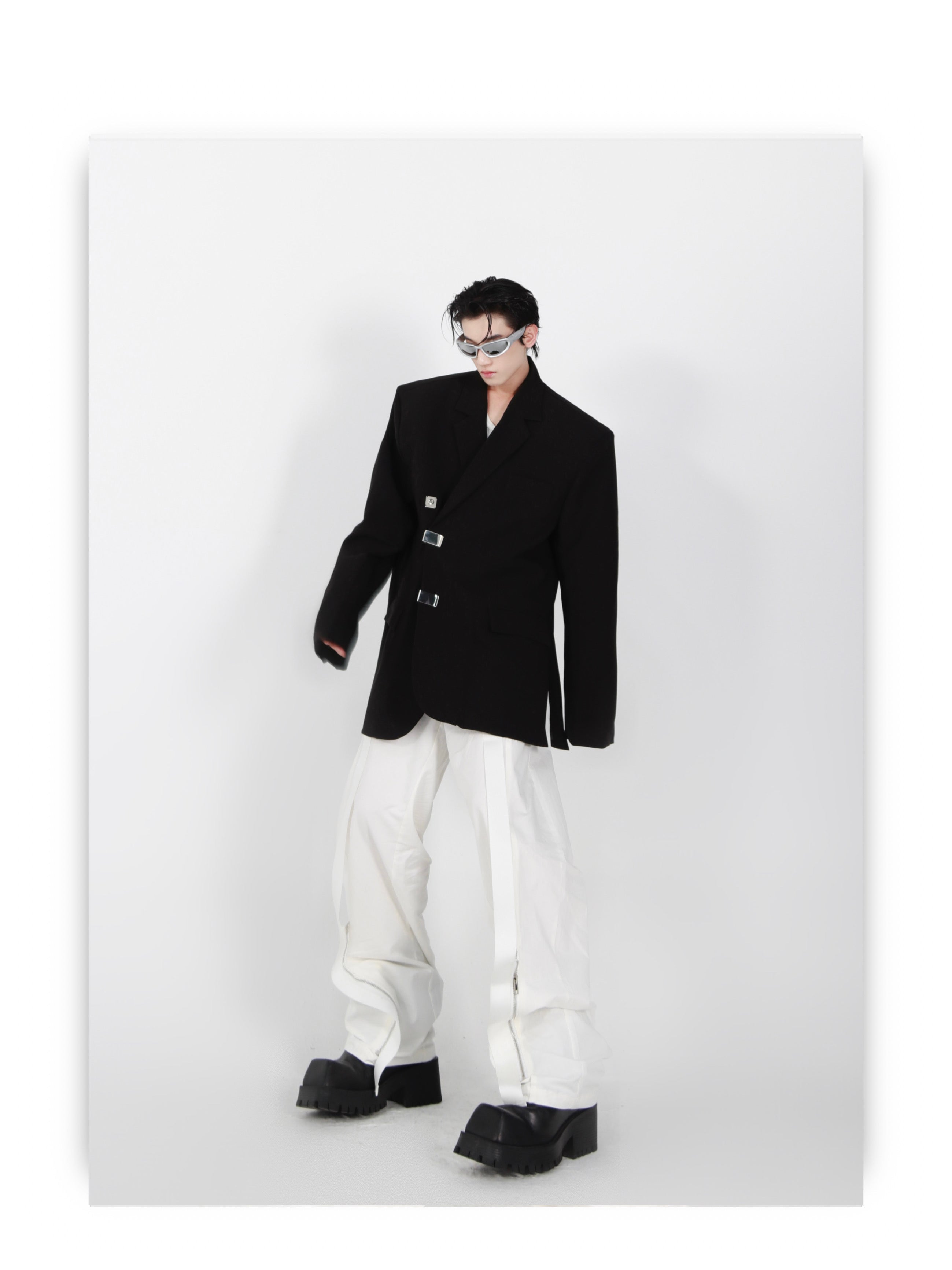 Irregular Slit Design Jacket-IYAMIUIO