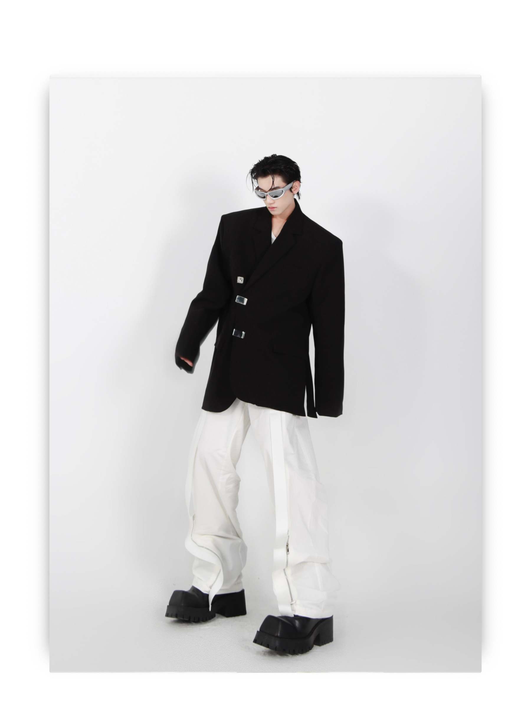 Irregular Slit Design Jacket-IYAMIUIO