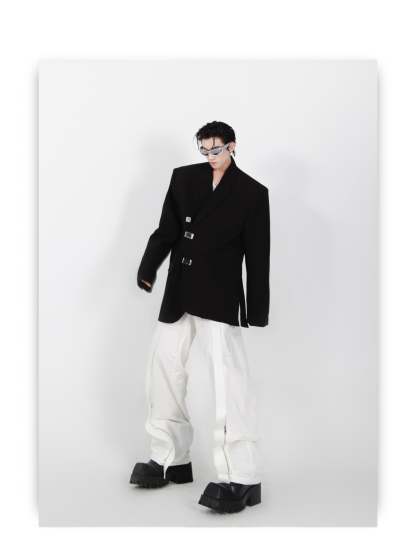 Irregular Slit Design Jacket-IYAMIUIO