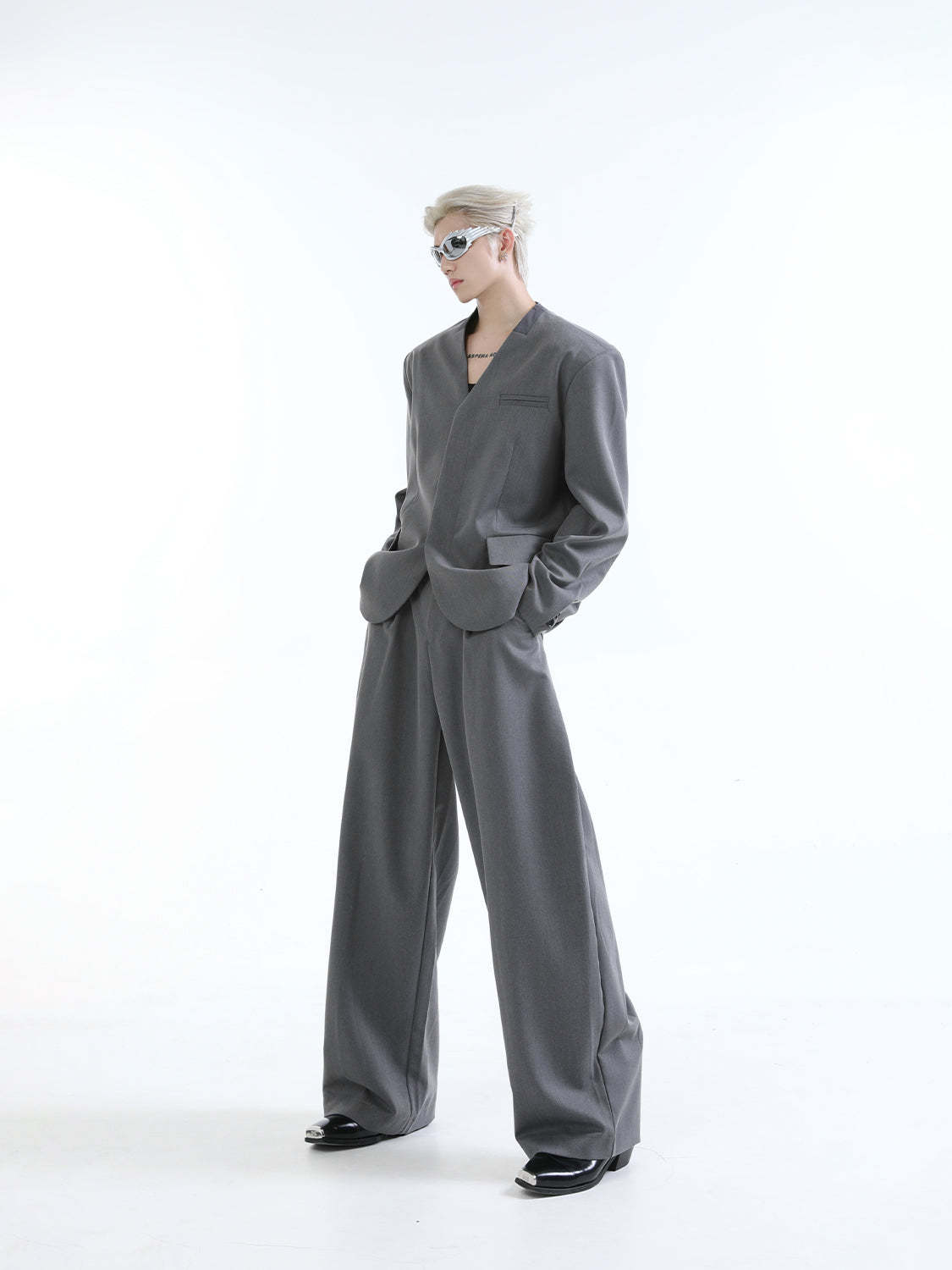 【24s Aug.】Casual Simple Large V-neck Suit-IYAMIUIO