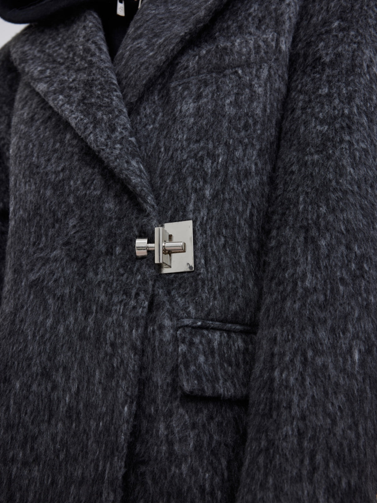 【23s October.】Oversized Shoulder-padded Wool Coat-IYAMIUIO