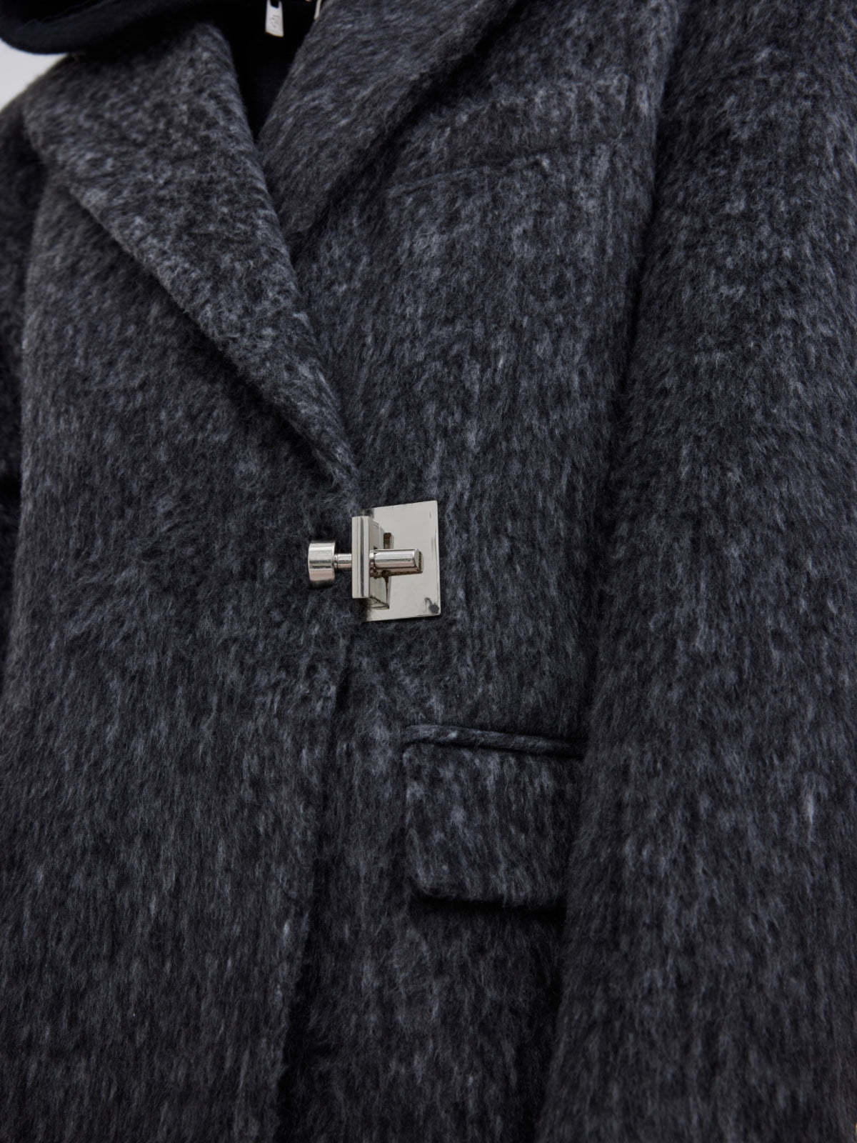 【23s October.】Oversized Shoulder-padded Wool Coat-IYAMIUIO