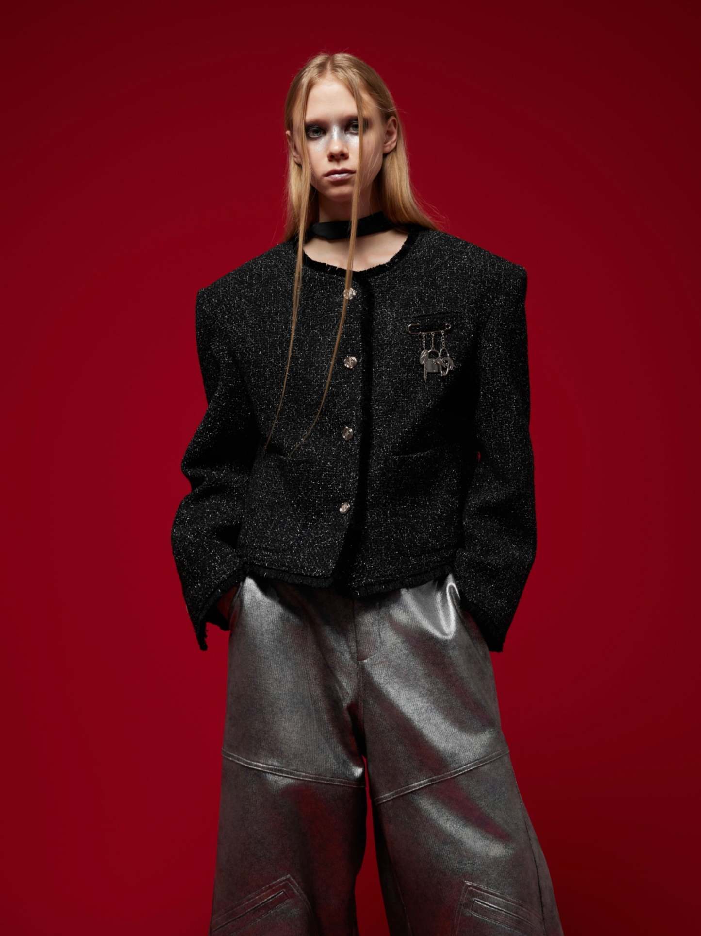 【24s Oct.】Chanel Style Shiny Texture Light Luxury Jacket-IYAMIUIO