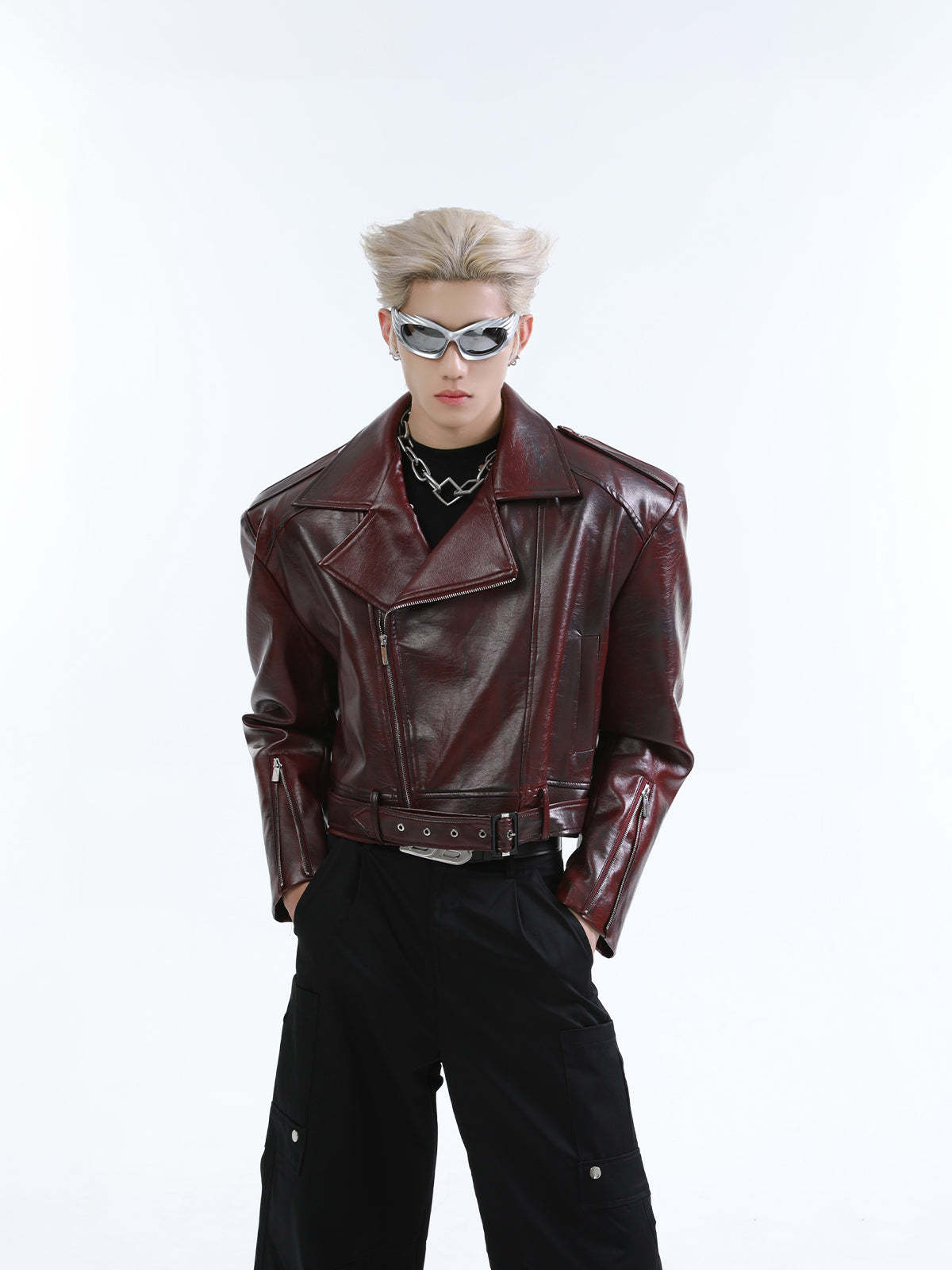 【24s Oct.】Heavy Street Motorcycle Leather Jacket-IYAMIUIO