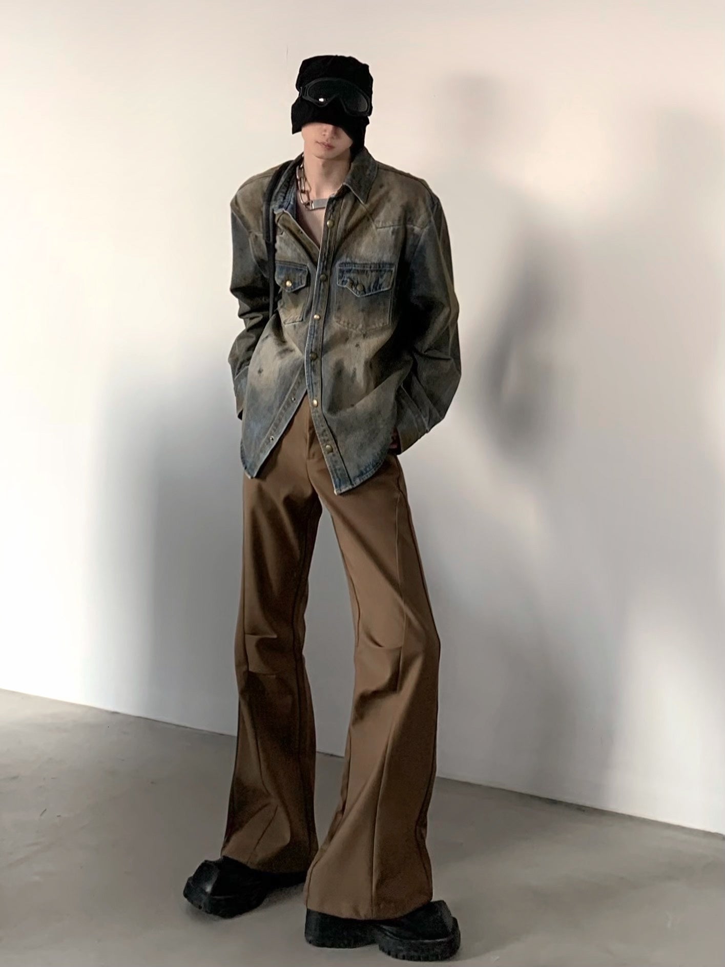 【24s March.】American Vintage Distressed Washed Denim Jacket-IYAMIUIO