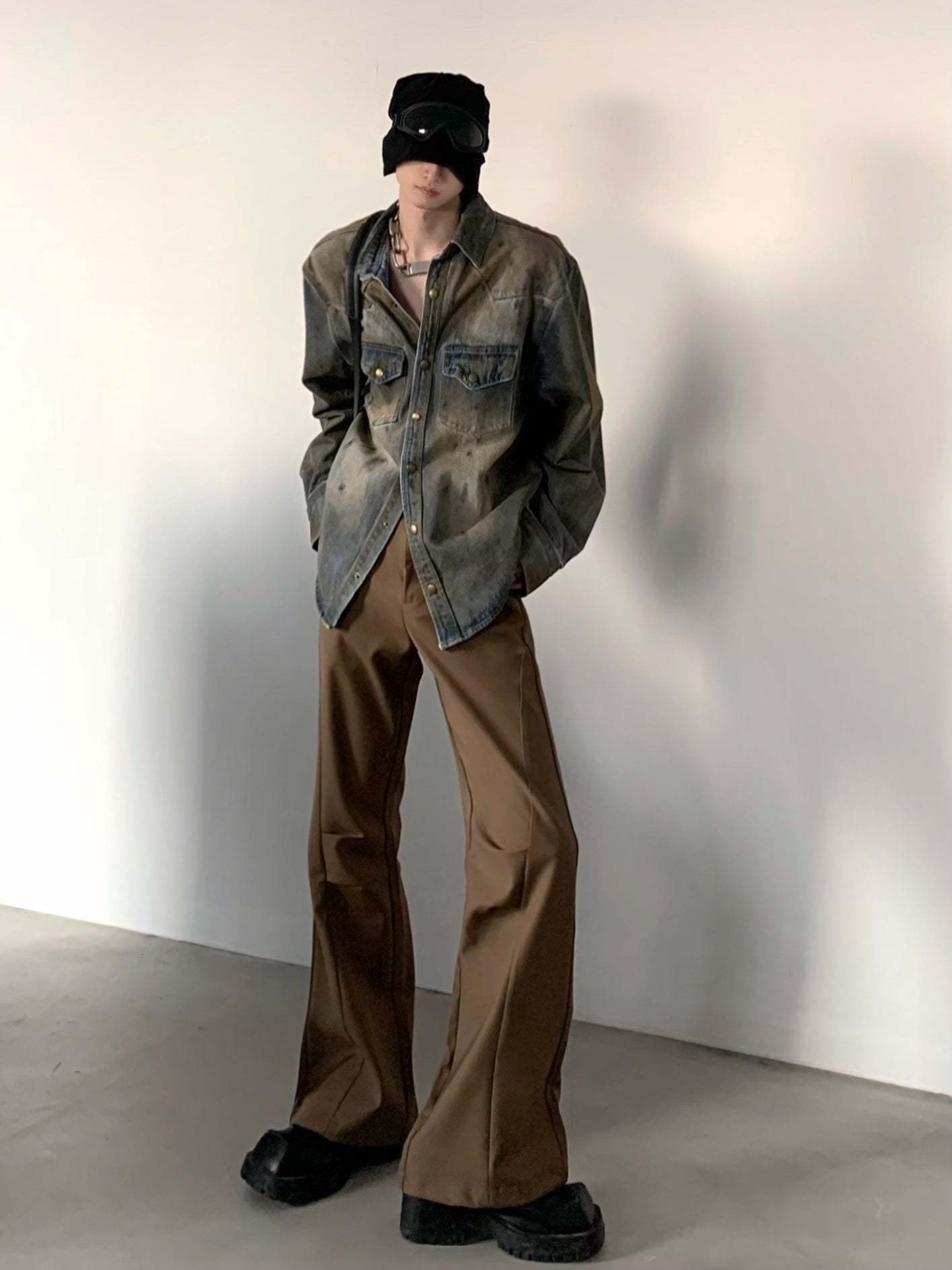 【24s March.】American Vintage Distressed Washed Denim Jacket-IYAMIUIO