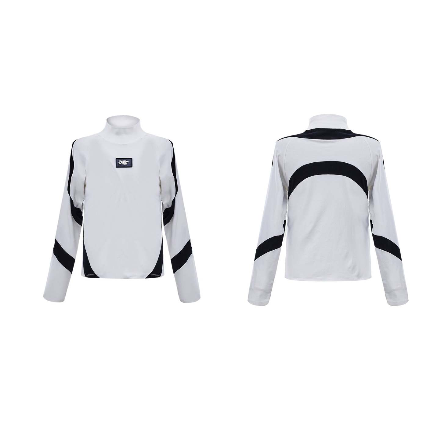 【24s Oct.】Contrast Color Half Turtleneck Slim Fit Bottoming Shirt-IYAMIUIO