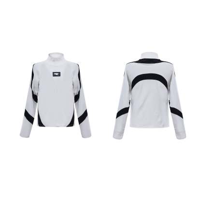 【24s Oct.】Contrast Color Half Turtleneck Slim Fit Bottoming Shirt-IYAMIUIO