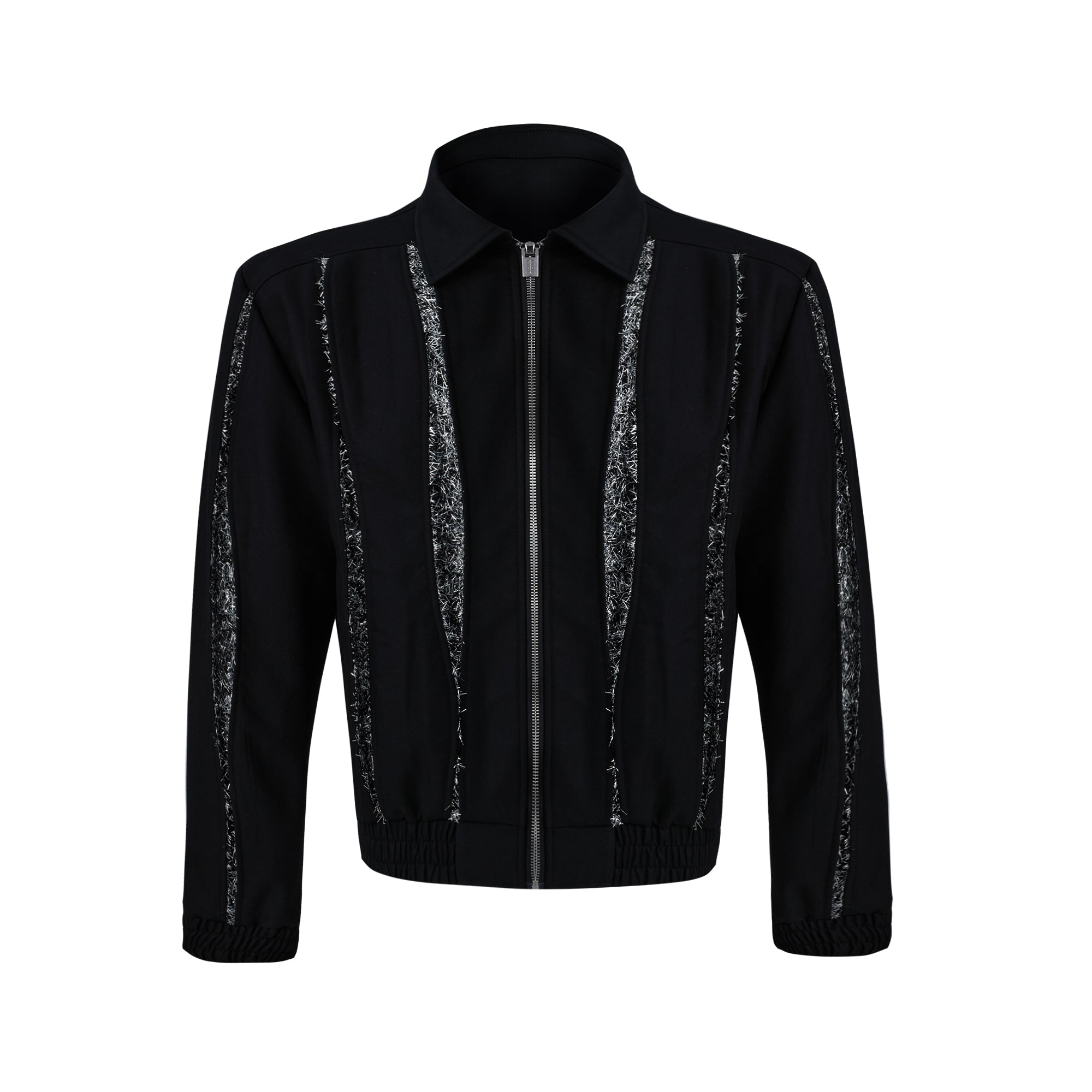 【24s Sep.】Patchwork Sequined Cropped Jacket-IYAMIUIO