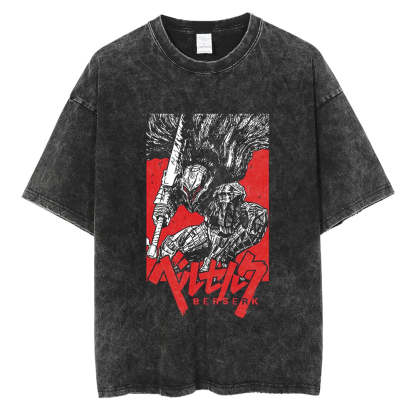 " V2" Vintage  washed T Shirt-IYAMIUIO