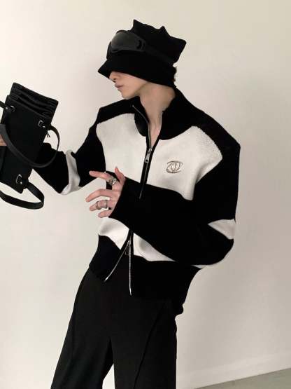 【23s November.】Metal Zipper Sweater Jacket-IYAMIUIO