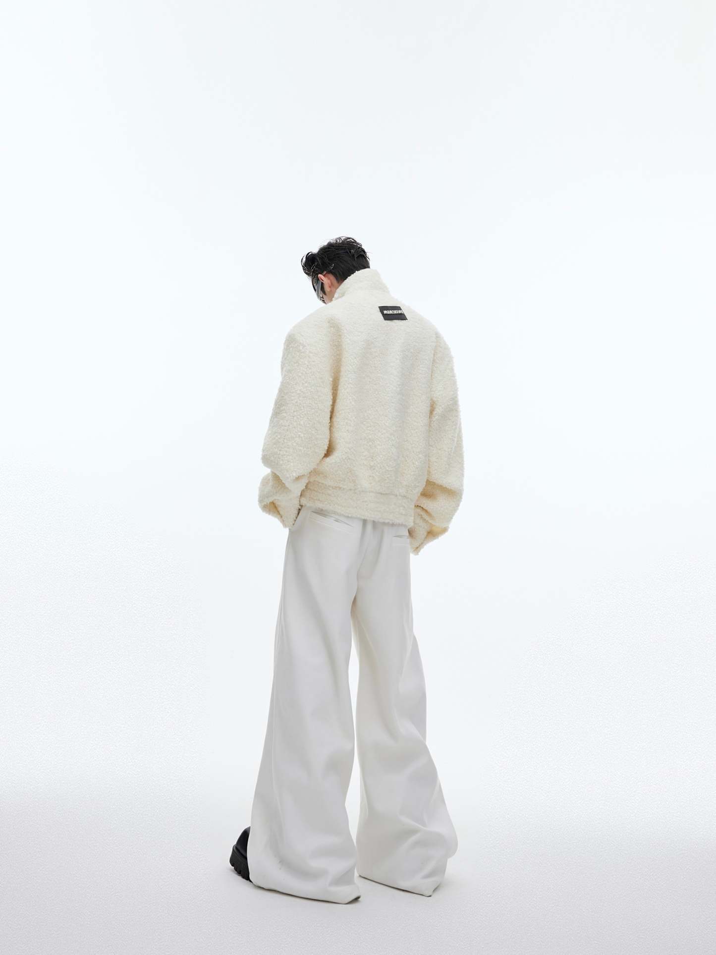 【24s January.】New Year Textured Wool Silhouette Short Jacket-IYAMIUIO