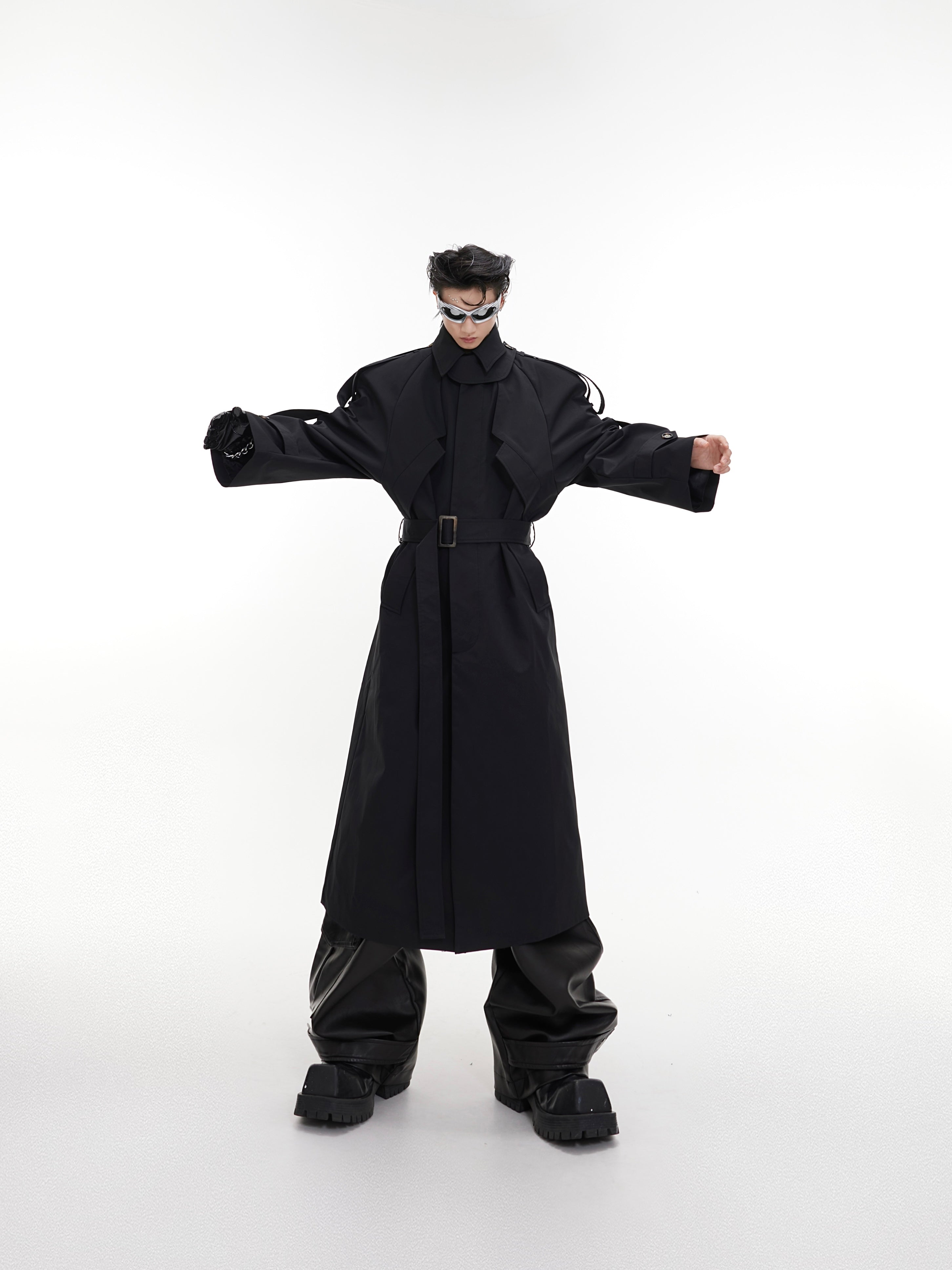 【23s August.】Turtleneck Shoulder Pad Coat-IYAMIUIO