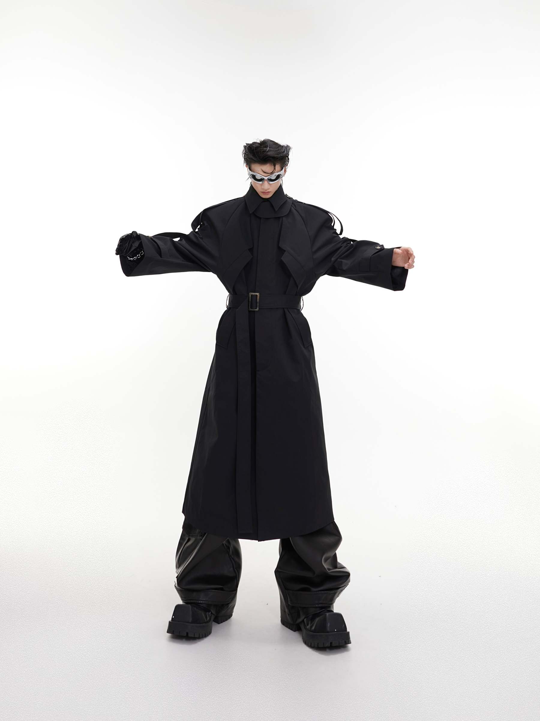 【23s August.】Turtleneck Shoulder Pad Coat-IYAMIUIO