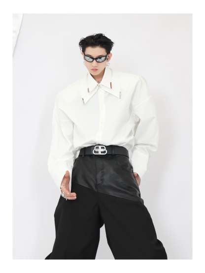 Double White Shirt-IYAMIUIO