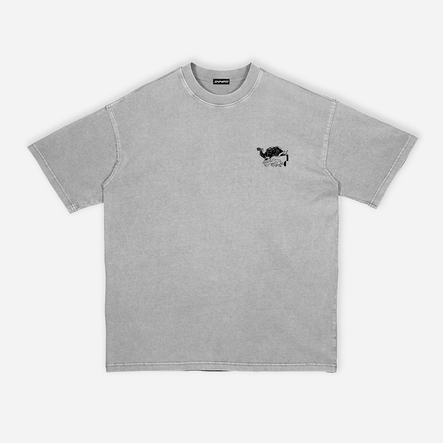 Max Elephant Embroidery T-shirt-IYAMIUIO