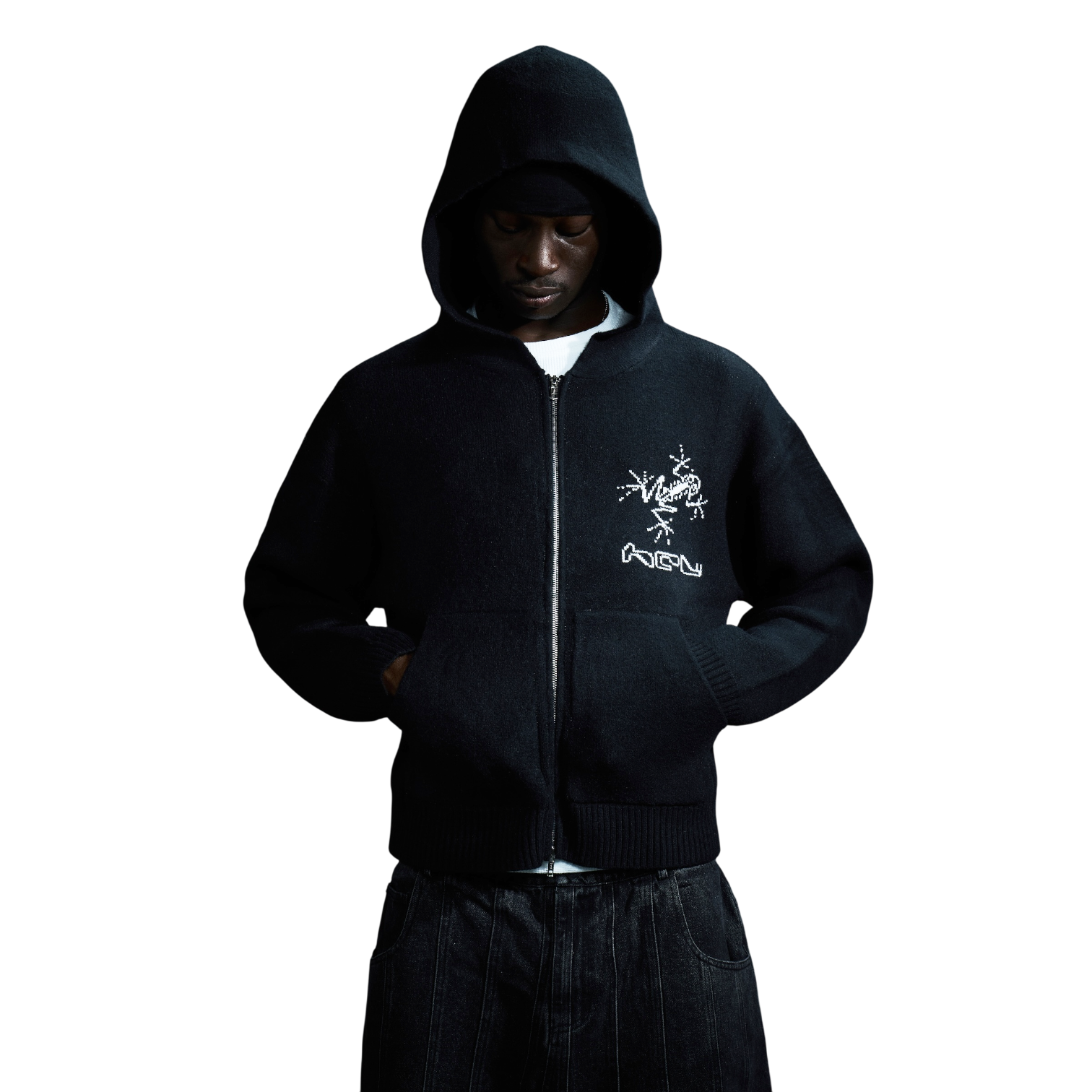 KNITTED FROG HOODIE-IYAMIUIO