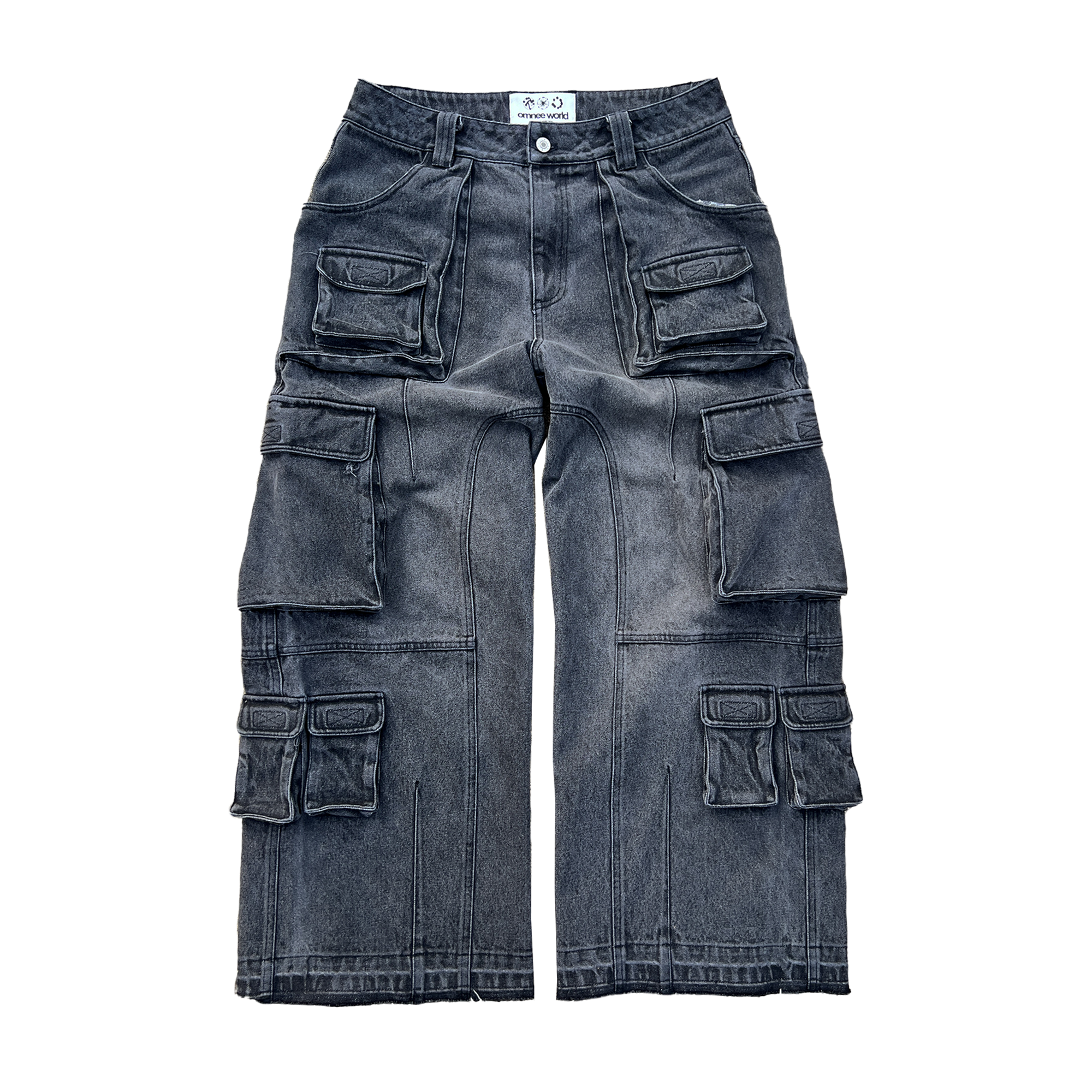 heavy denim cargos-IYAMIUIO