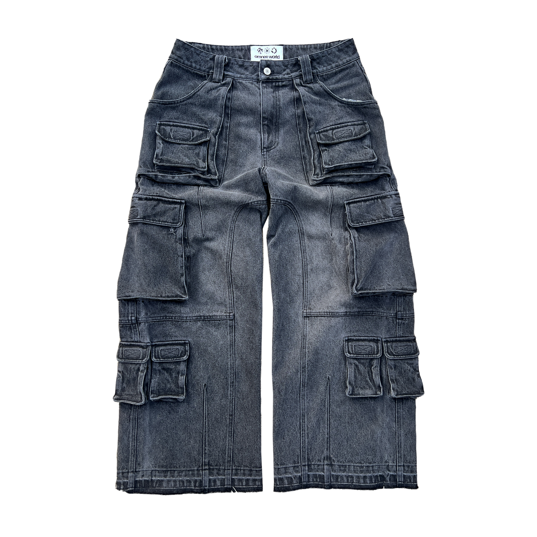 heavy denim cargos-IYAMIUIO