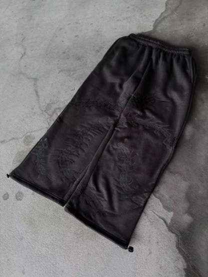 GHOUL ZIP+SWEATS (BLACK)-IYAMIUIO