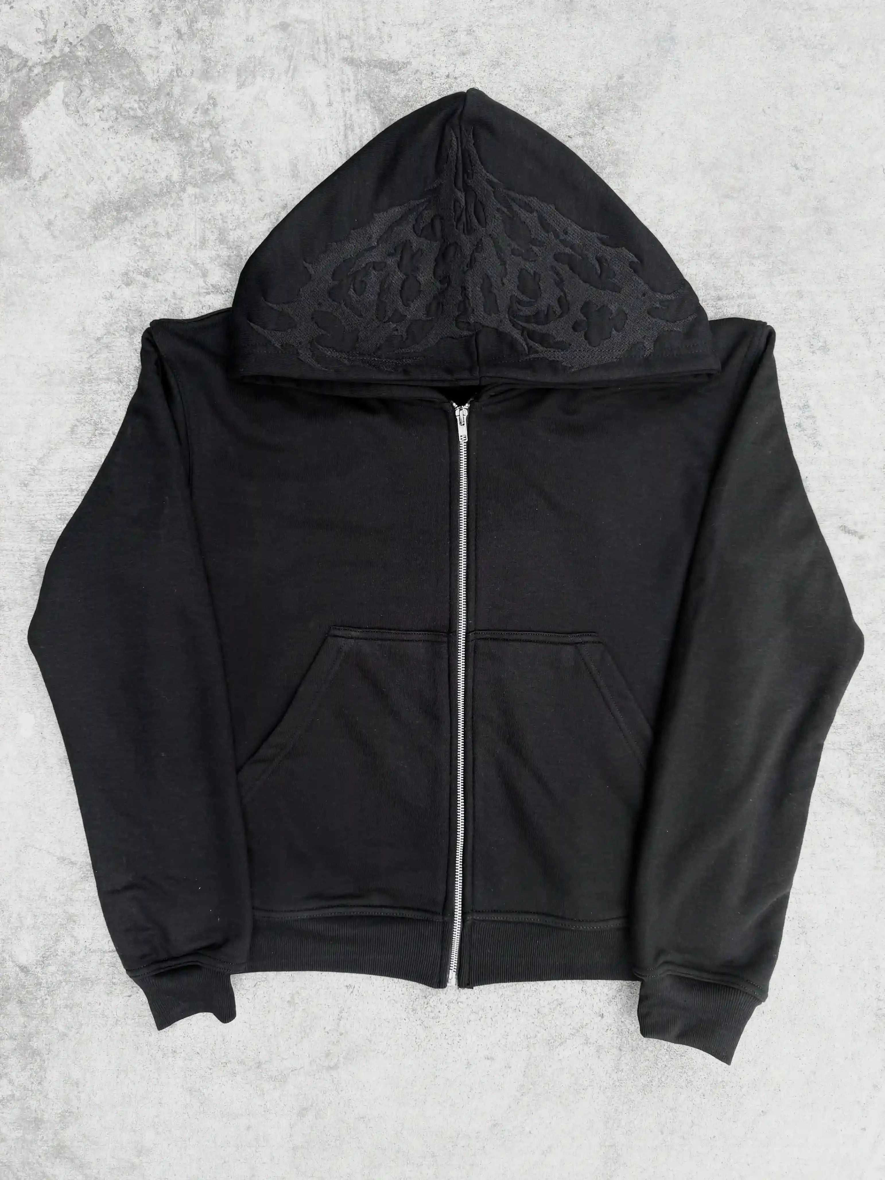 “Ghoul” ZIP-UP (Black)-IYAMIUIO