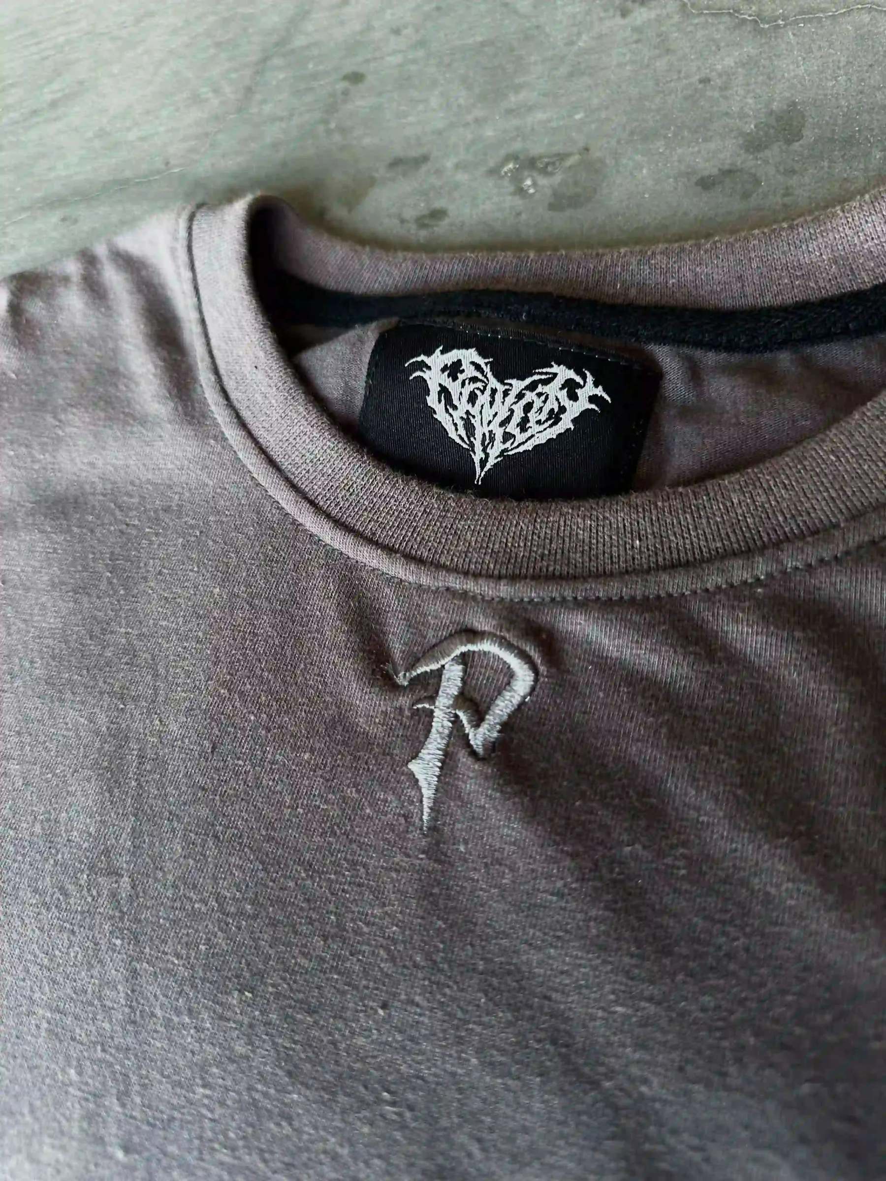 "Ghoul" T-Shirt (Dark Grey)-IYAMIUIO