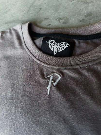 "Ghoul" T-Shirt (Dark Grey)-IYAMIUIO