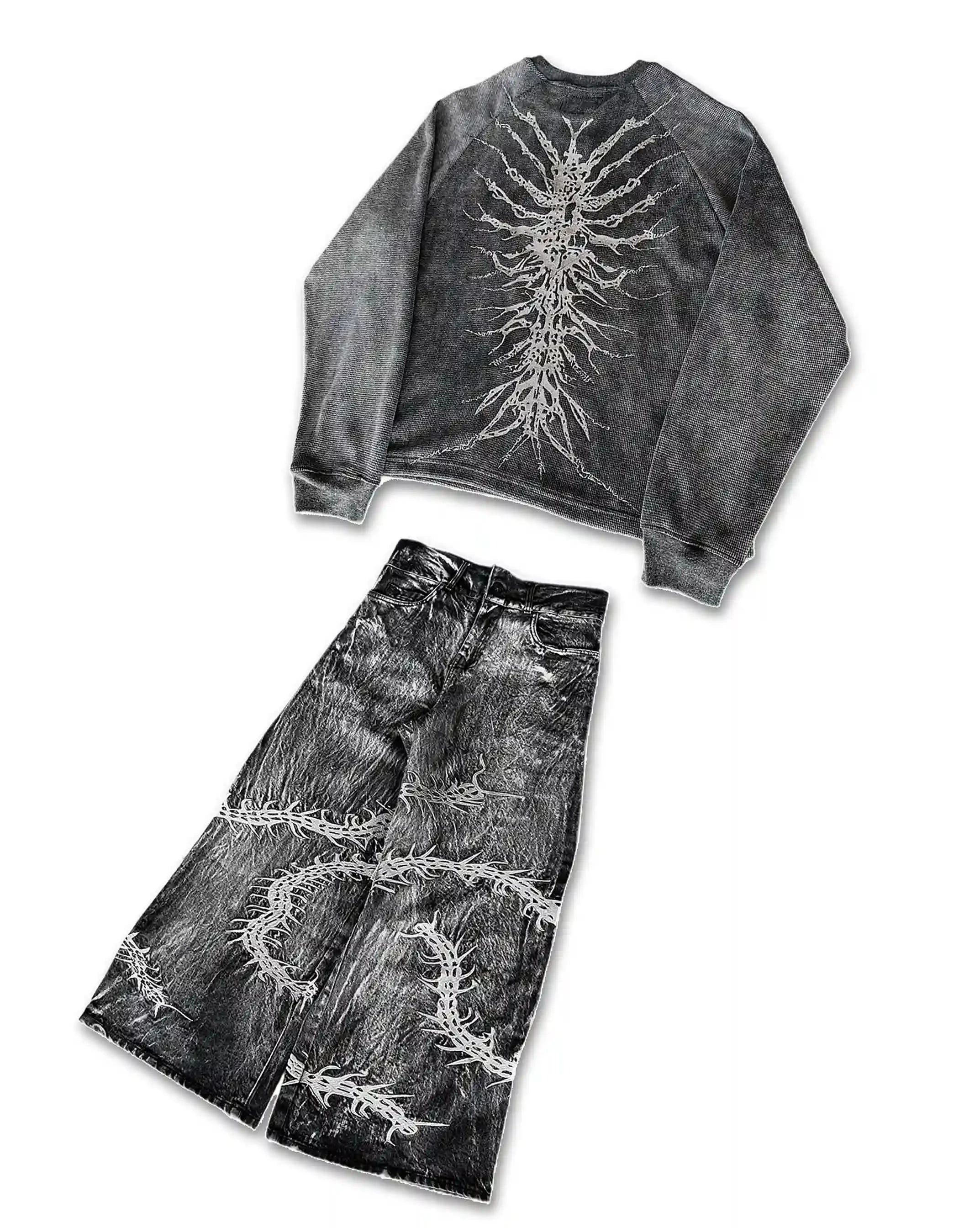 GHOUL JEANS+SWEATSHIRT-IYAMIUIO