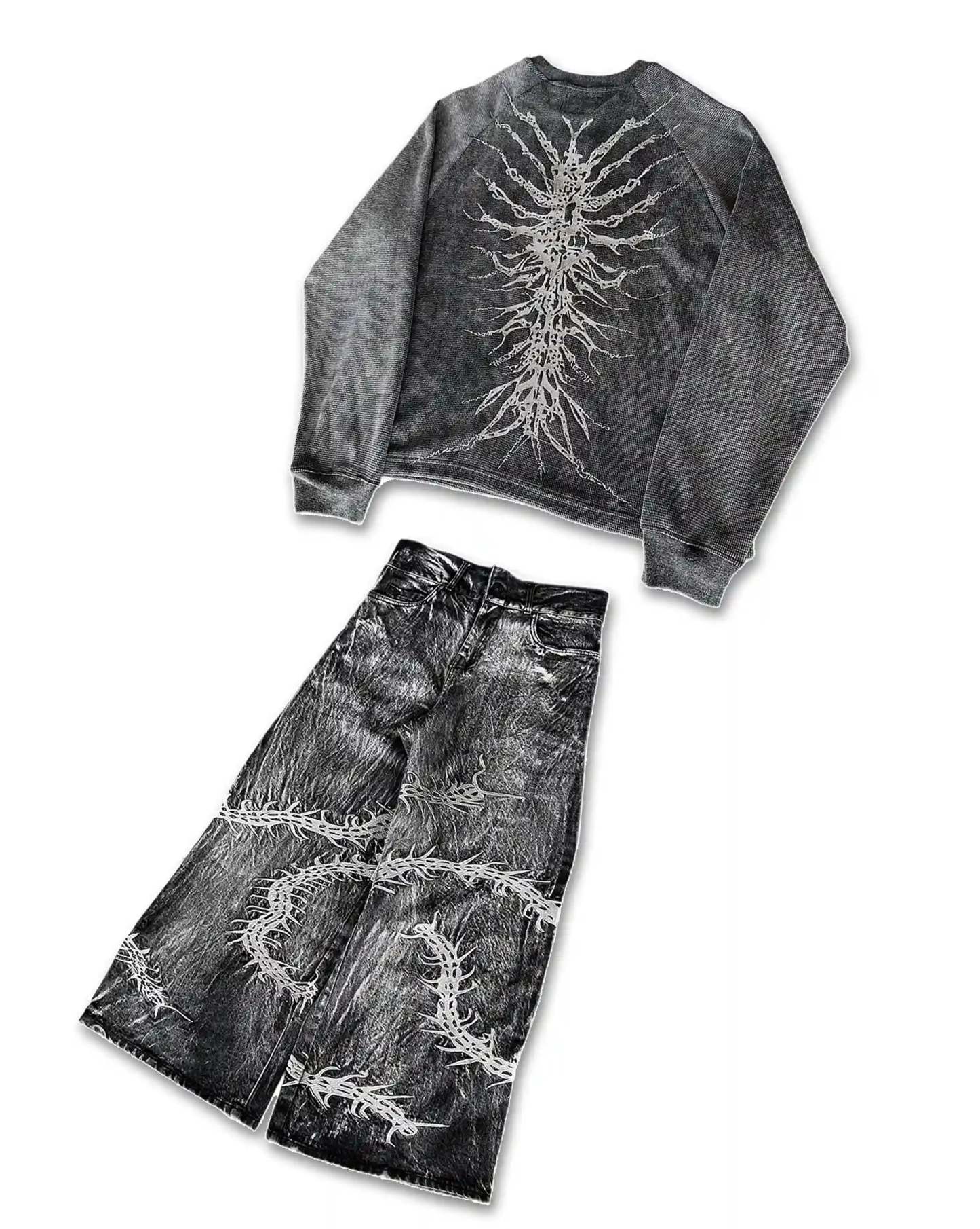 GHOUL JEANS+SWEATSHIRT-IYAMIUIO