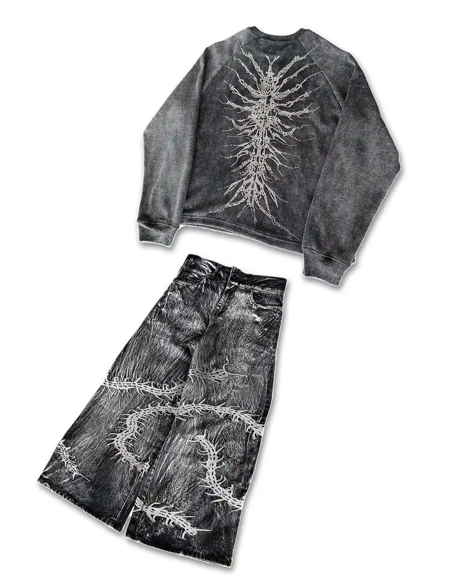 GHOUL JEANS+SWEATSHIRT-IYAMIUIO