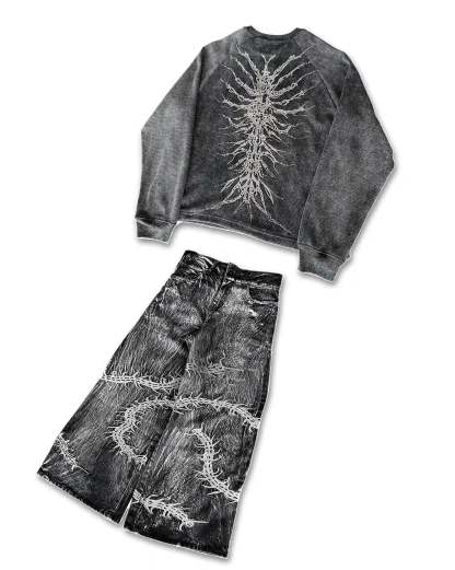GHOUL JEANS+SWEATSHIRT-IYAMIUIO