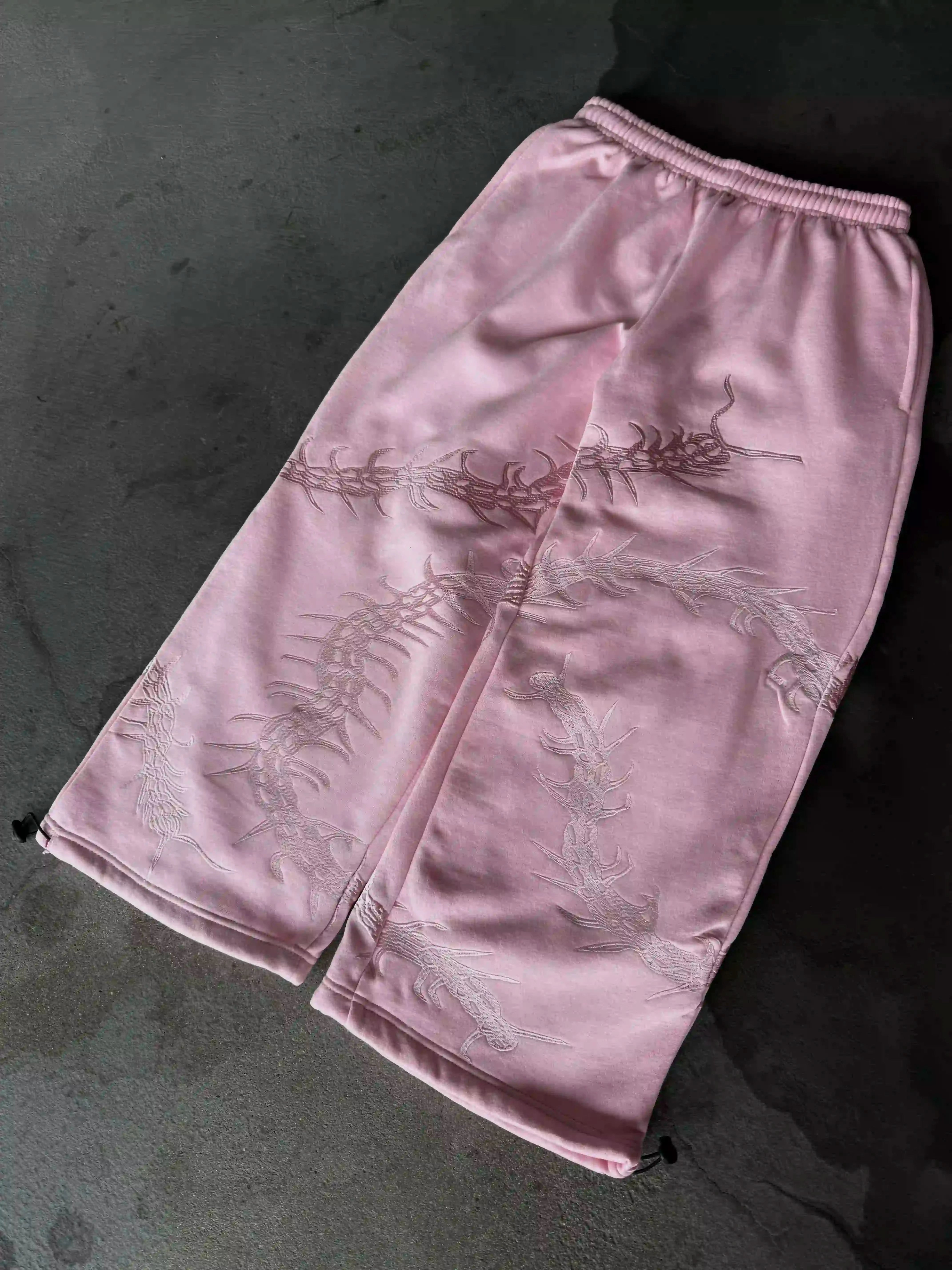 “Ghoul” Sweats (Light Pink)-IYAMIUIO