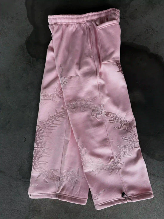 GHOUL ZIP+SWEATS (PINK)-IYAMIUIO