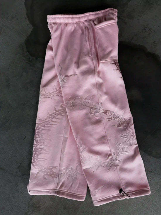 GHOUL ZIP+SWEATS (PINK)-IYAMIUIO