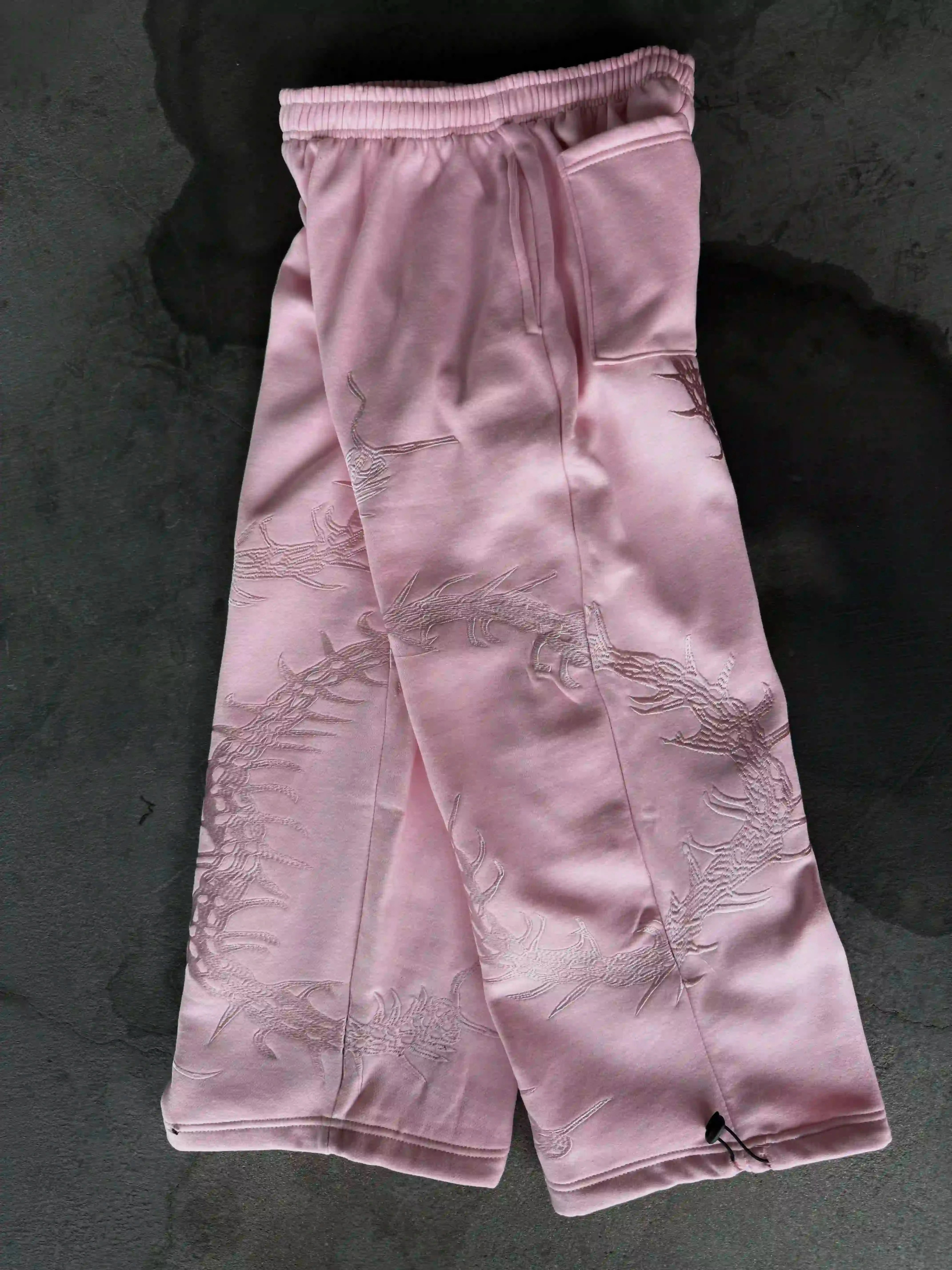 “Ghoul” Sweats (Light Pink)-IYAMIUIO