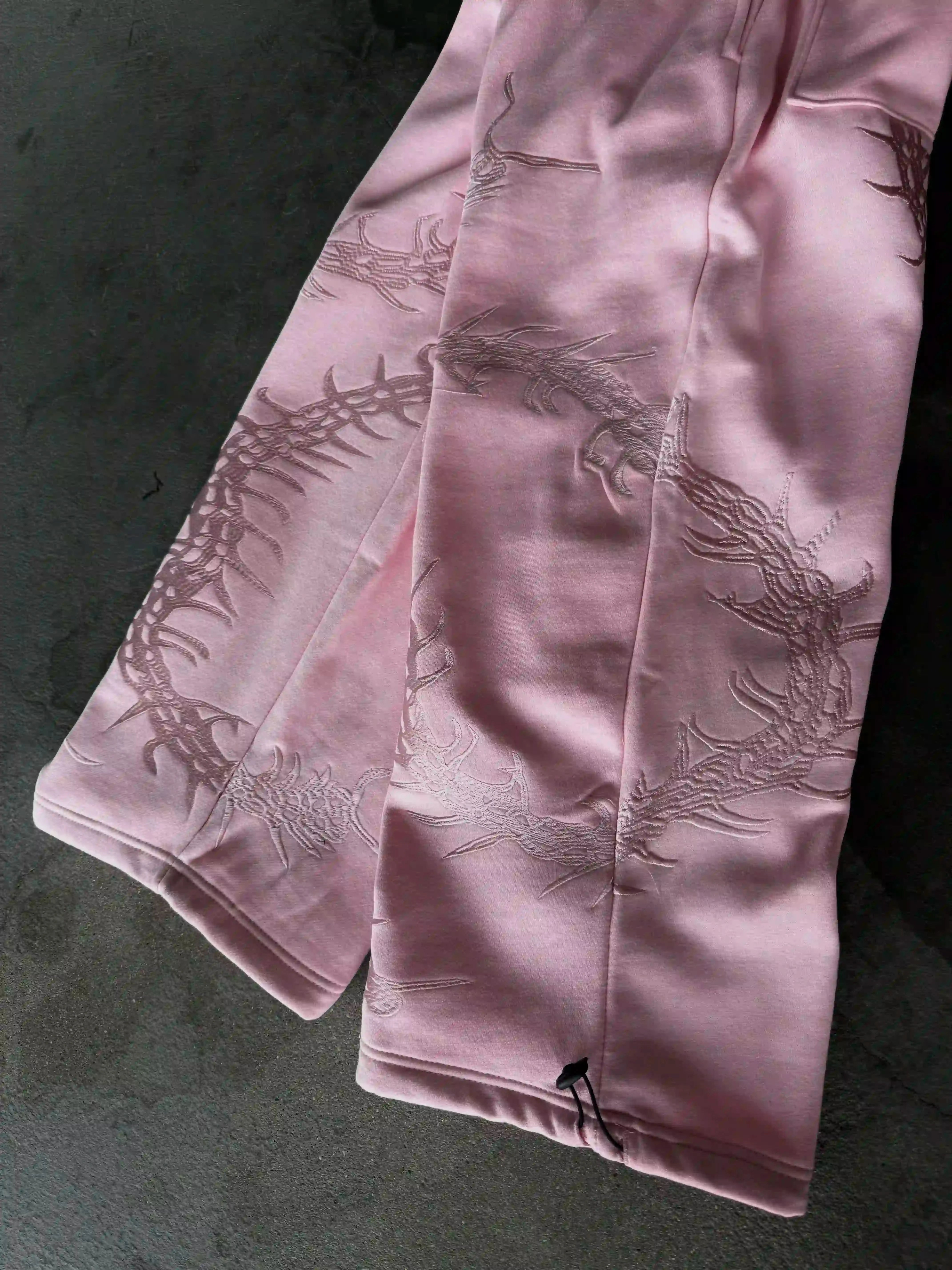 “Ghoul” Sweats (Light Pink)-IYAMIUIO