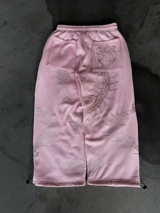 GHOUL ZIP+SWEATS (PINK)-IYAMIUIO